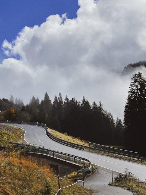 Asphalt Road on Hillside