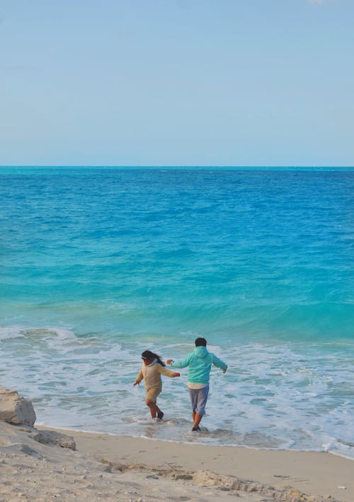 Kids Having Fun on Beach