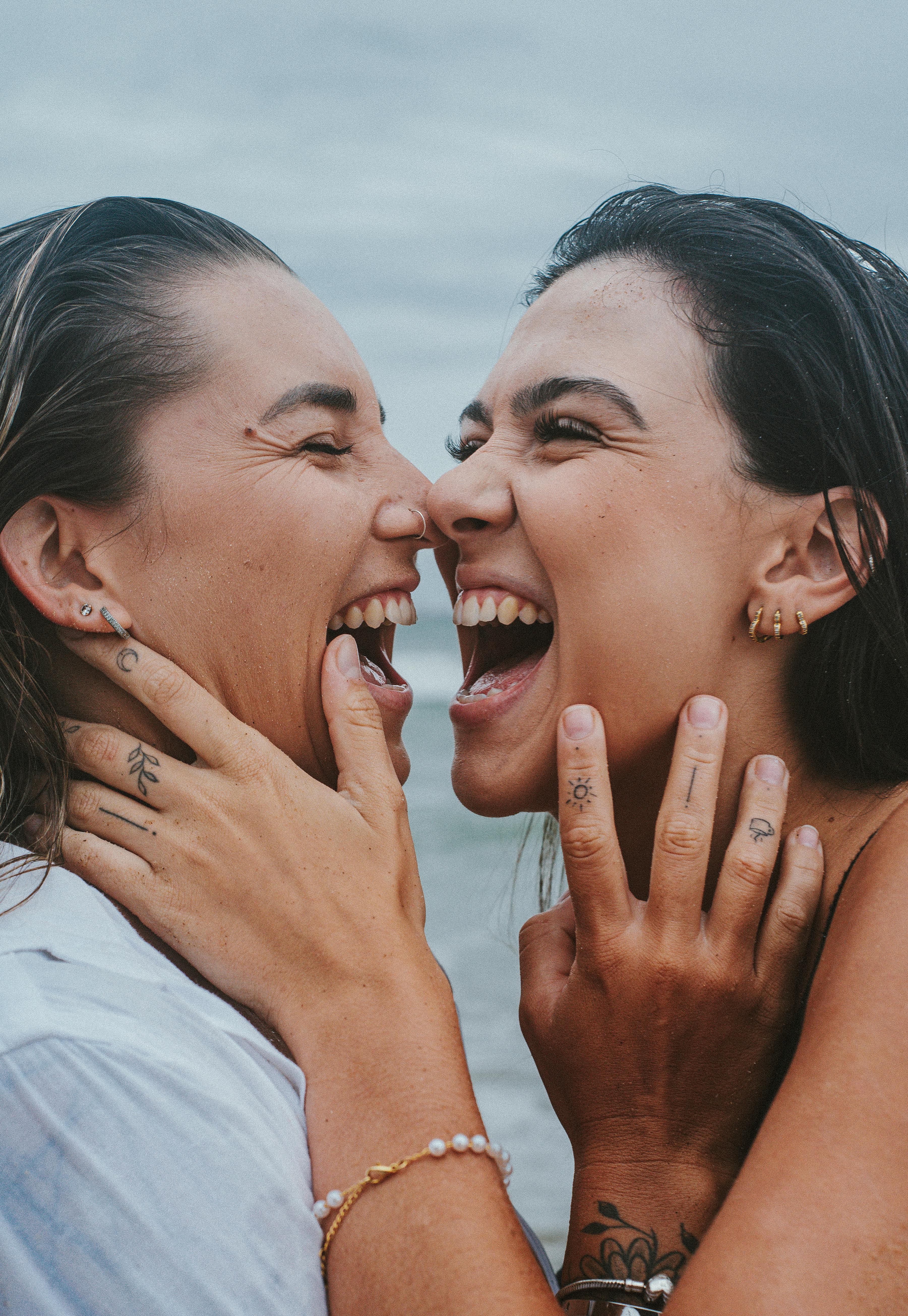 women having fun together