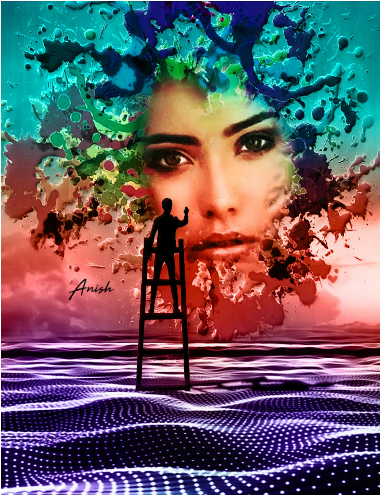 Open pit mine benches and haul road geometry