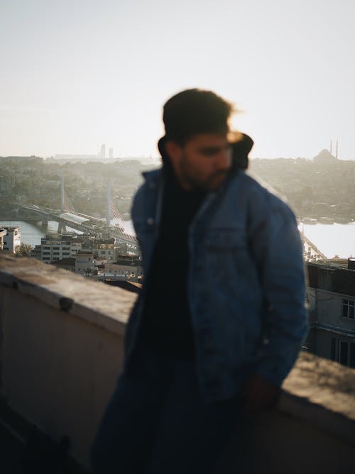 Man in Jacket Posing in Istanbul