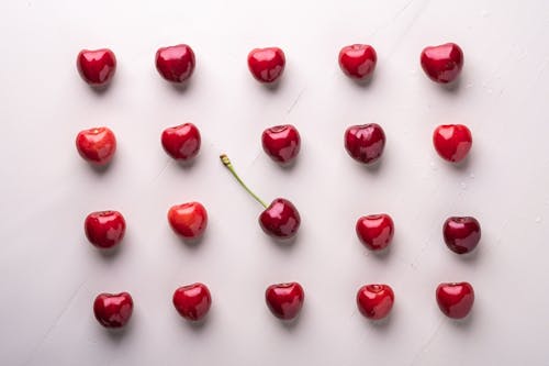 Cherries in Rows