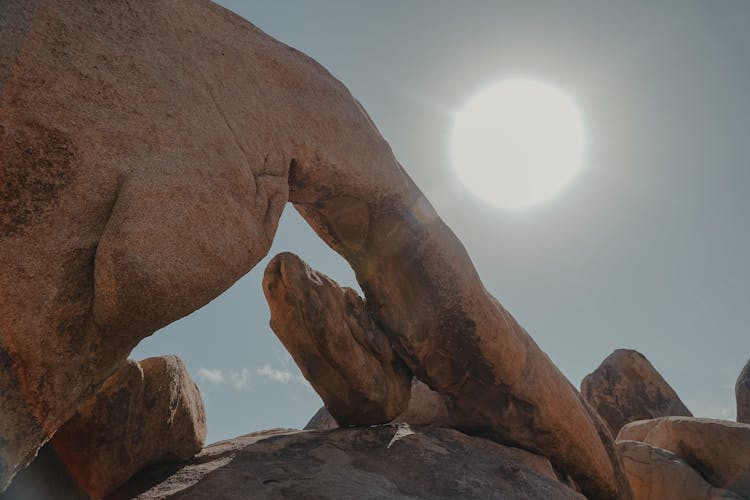 Arch Rock At Joshua Tree National Park In California, USA