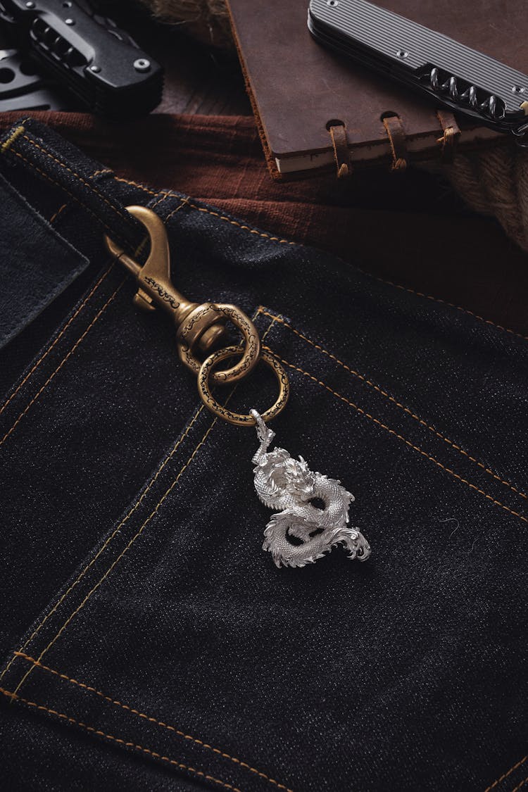 Vintage Dragon Attached To Jeans 