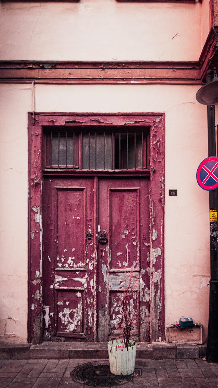 Weathered Wooden Door