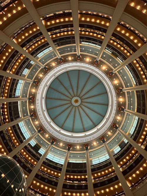 Ornamented Ceiling of Dome in Presidential Library