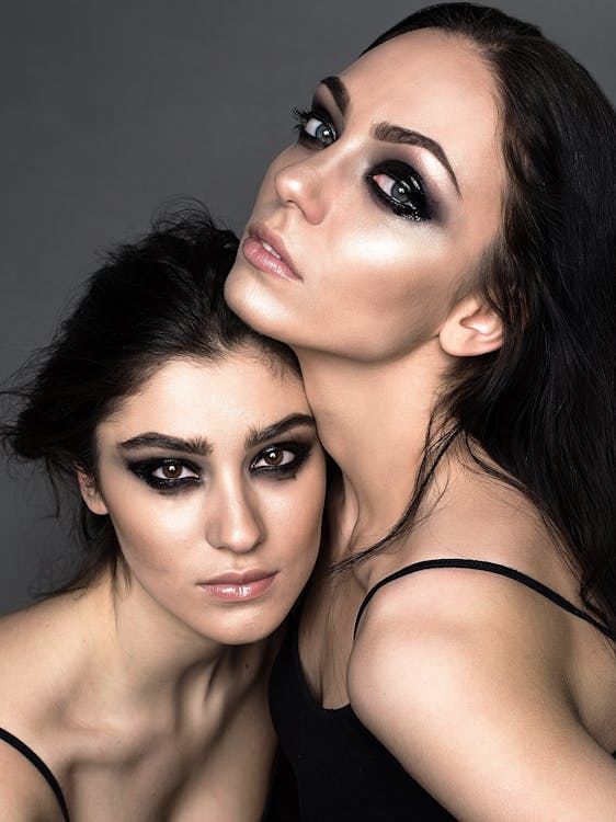 Women with Expressive Eye Make Up