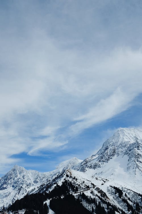 Clouds over Mountains and Trees