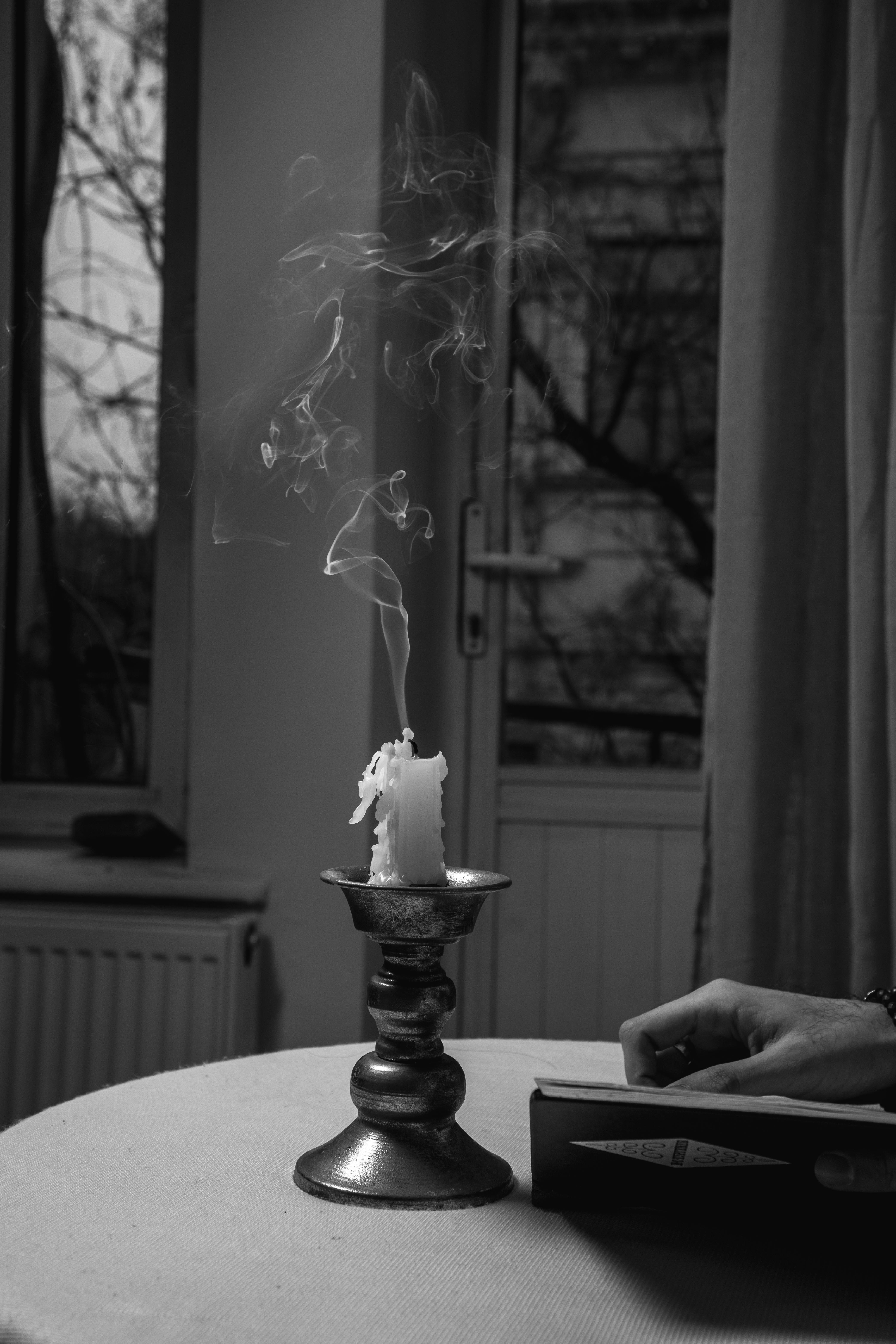 Smoke from Wax Candle · Free Stock Photo