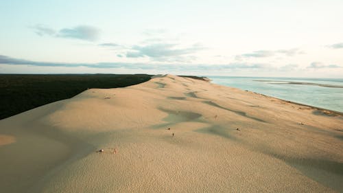 Foto d'estoc gratuïta de duna, horitzó, mar