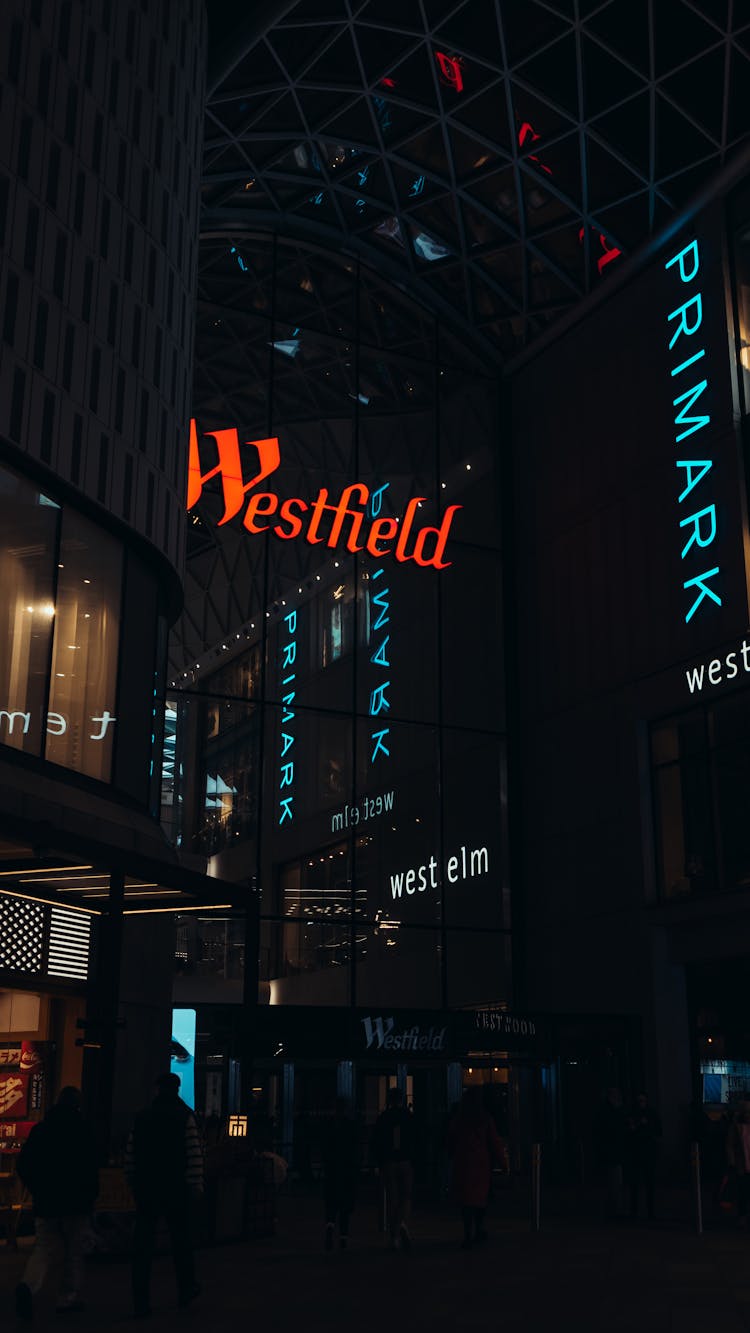 Westfield Logo At Night