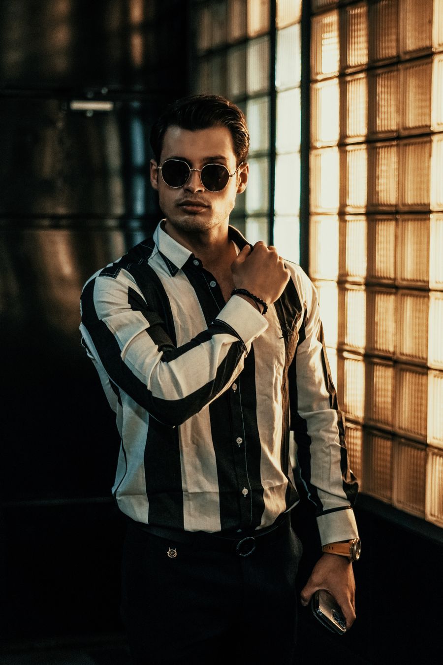 Striped Button Shirt