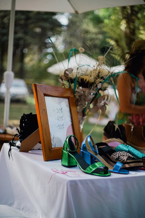 Shoes at the Exhibition at the Market