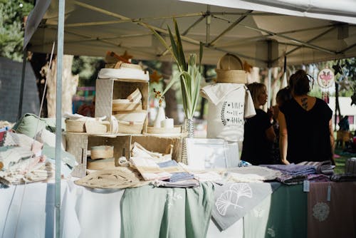 Textiles Exhibition at the Market