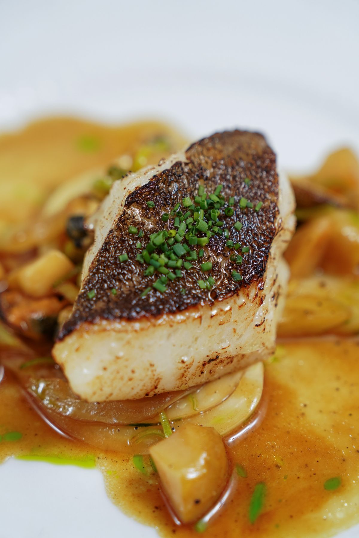 Slices of foie gras served as a refined starter on a plate