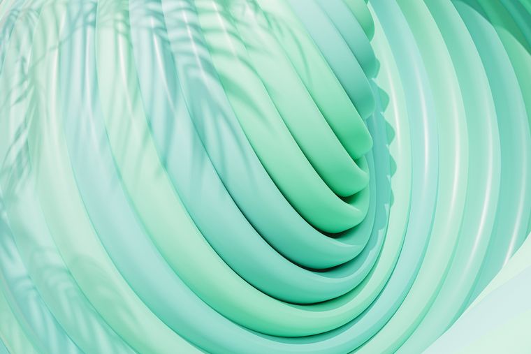 Layered mint green shapes by Rodion Kutsaiev on Pexels