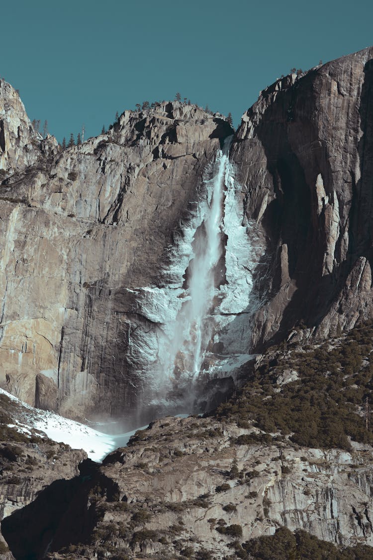 Glacier On The Mountain