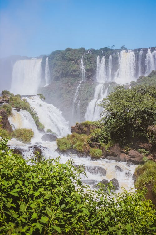 Iguazu Falls, Iguazu River, the Border of Argentine and Brazil 