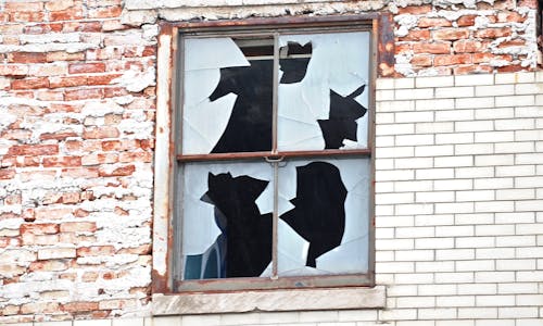 Free stock photo of broken window Stock Photo