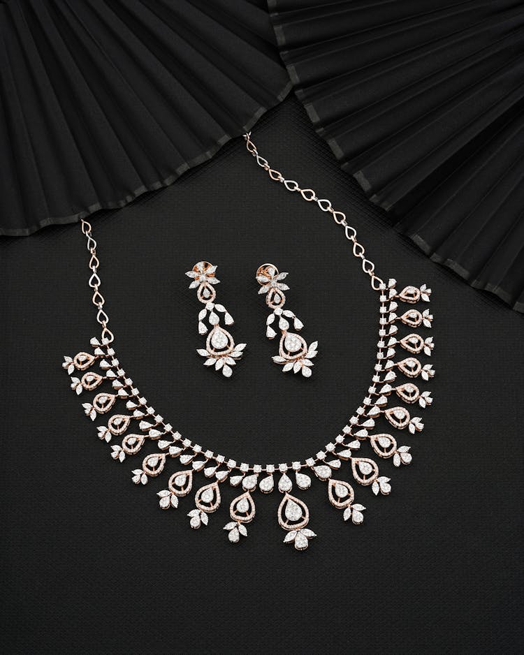 Bridal Necklace And Earrings