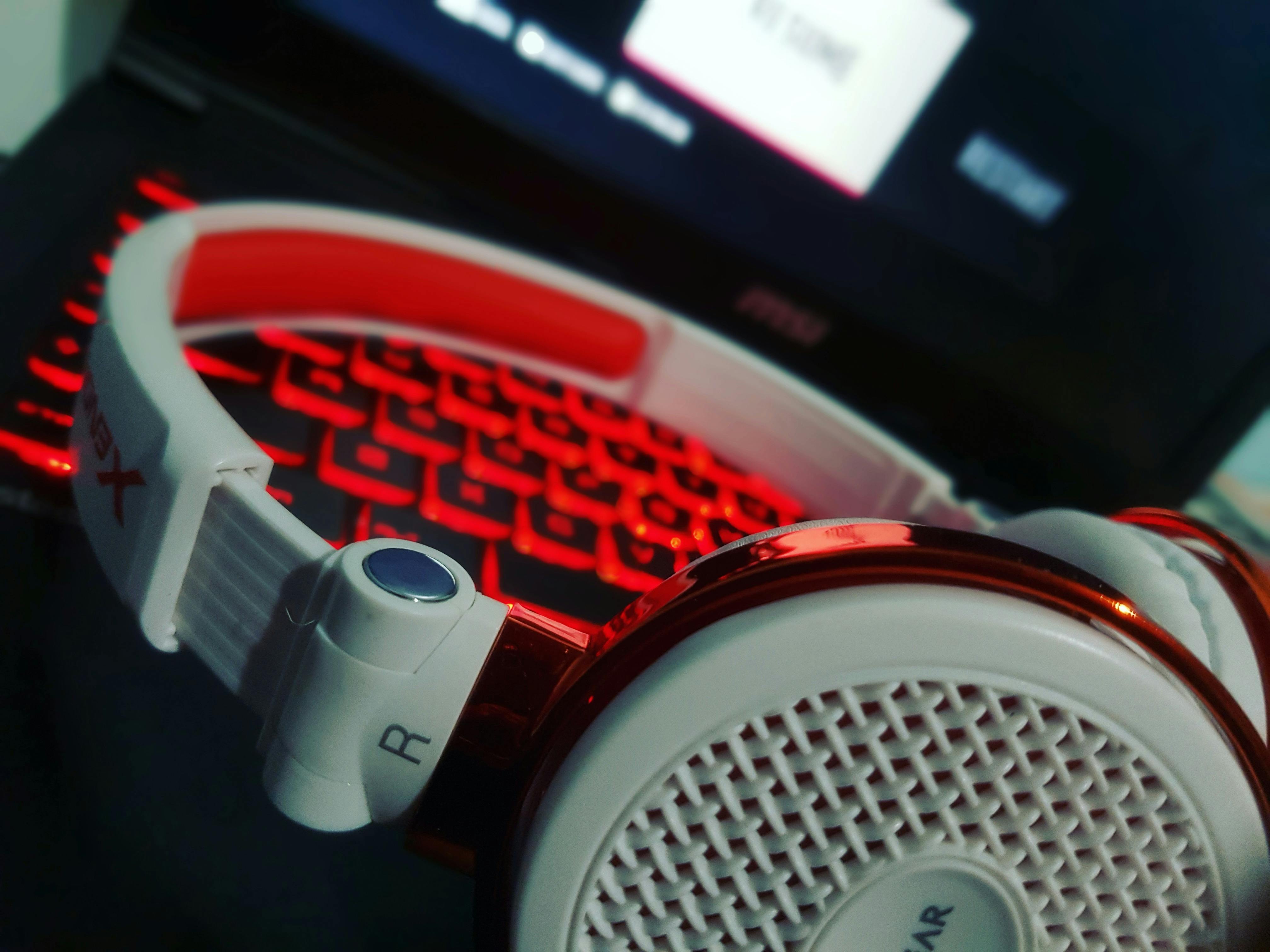 Free stock photo of electronic keyboard, gaming, headset