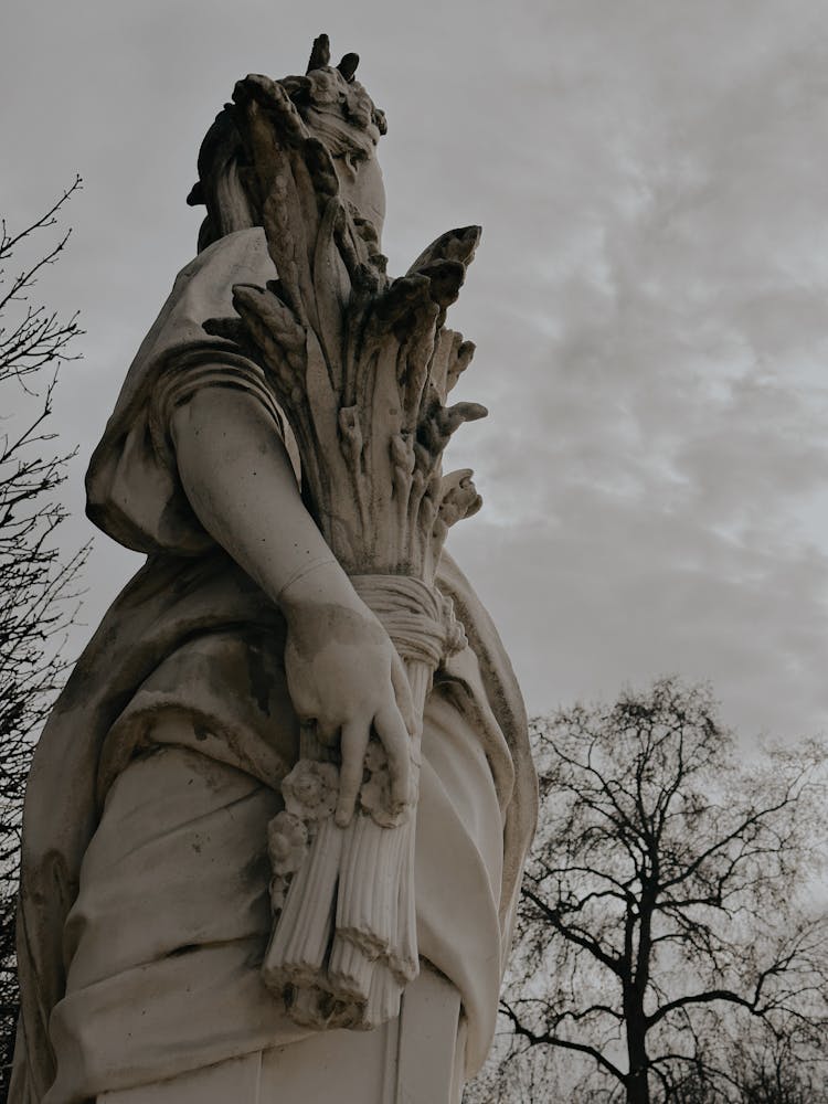 Low Angle View Of A Statue 