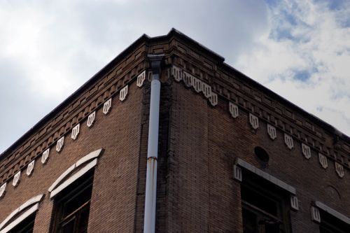 Free Corner of building street photography  Stock Photo