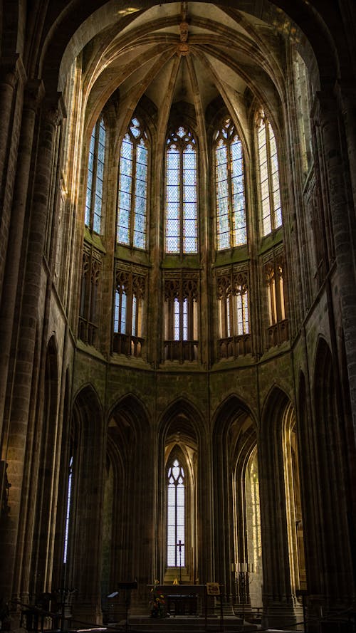 Immagine gratuita di abbazia, abbazia di mont saint michel, archi