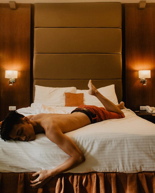 Free stock photo of art, asian man, bed