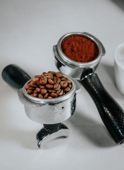 Bowls with Coffee Beans and Spice