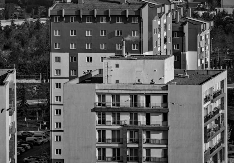 Apartment Buildings In City