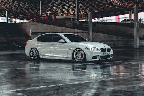 Modern Car under Bridge