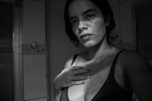 Free stock photo of adult, black and white, dark