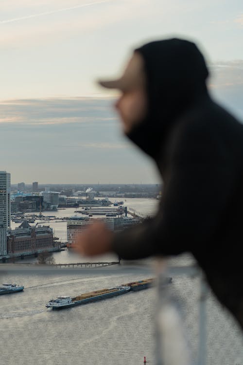 A Man in the Port Looking Ahead