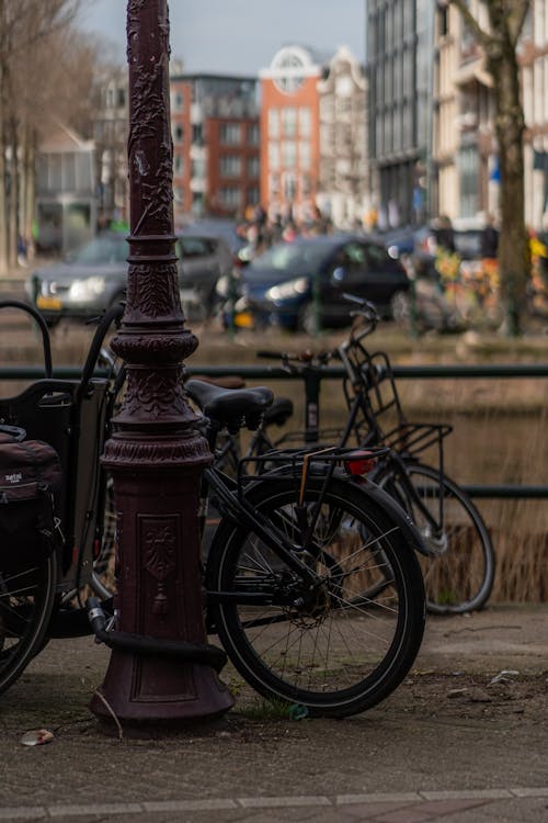 Immagine gratuita di amsterdam, bicicletta, case