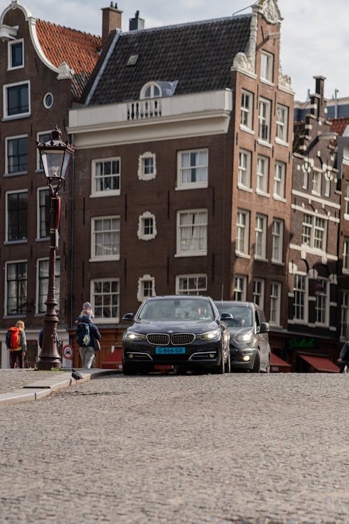 Cars on Street in Old Town