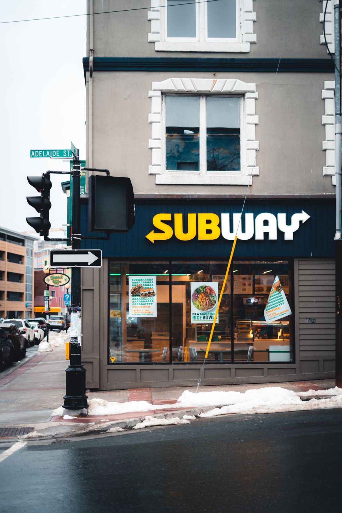 A Fast Food Restaurant in Corner Street · Free Stock Photo