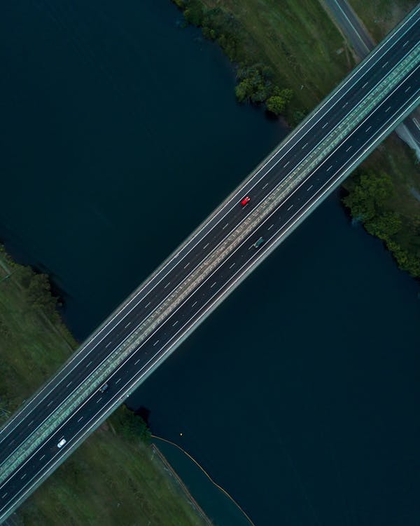 Cars Passing Through Bridge