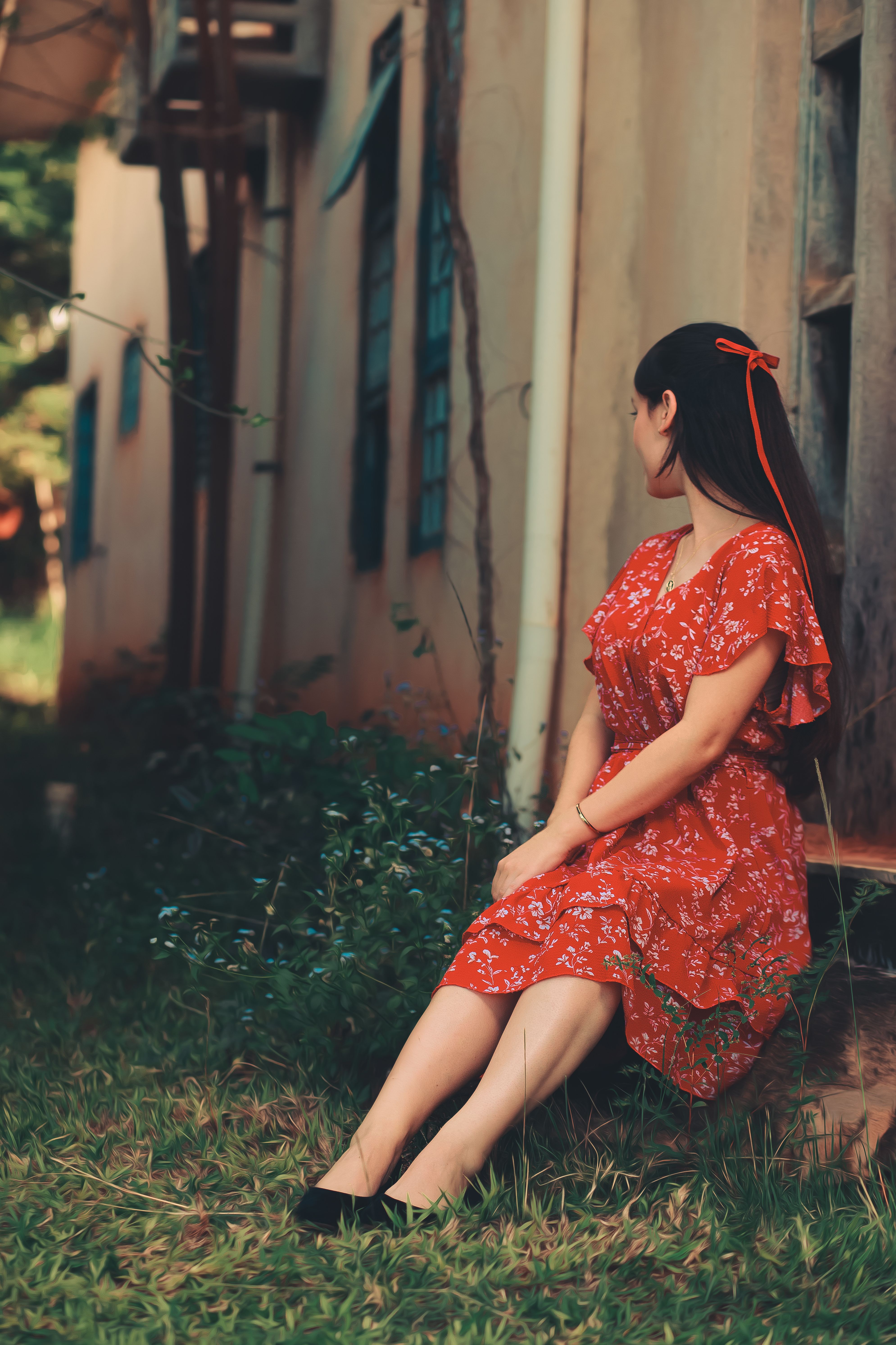Vestido Floral Vermelho