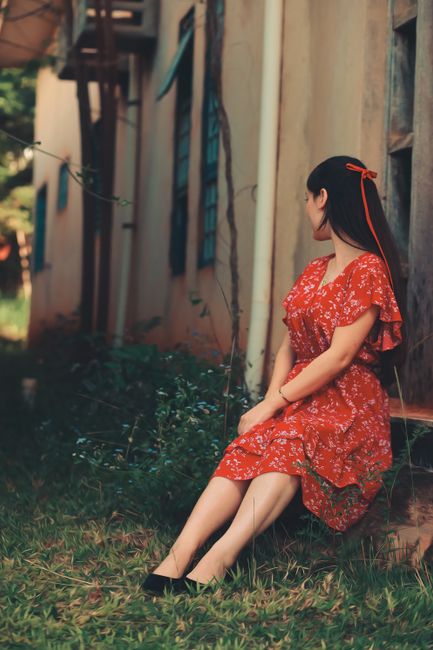 Vestido Floral Vermelho