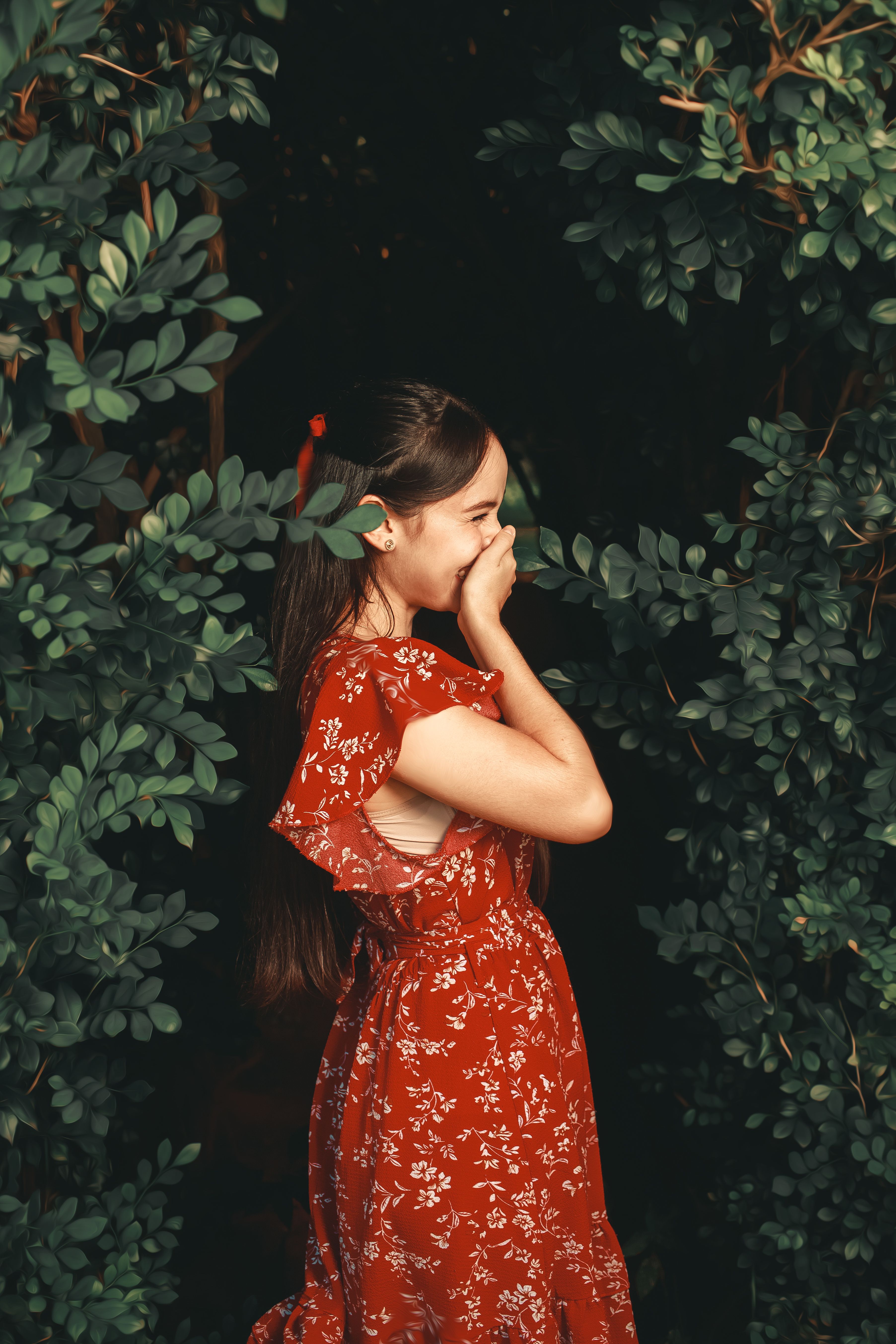 Vestido Floral Vermelho