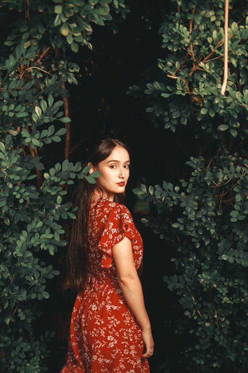 Woman in Red Dress