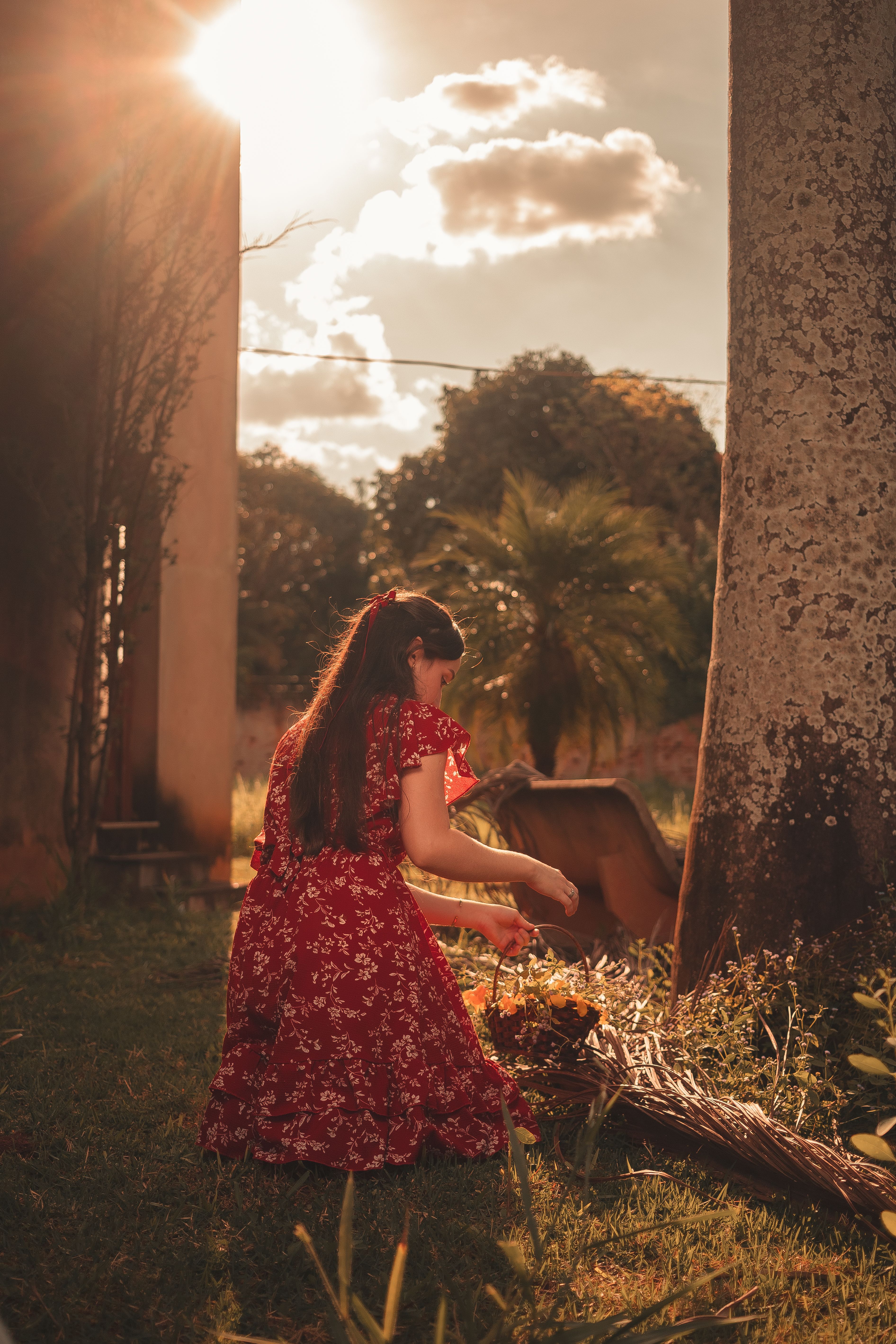 Vestido Floral Vermelho