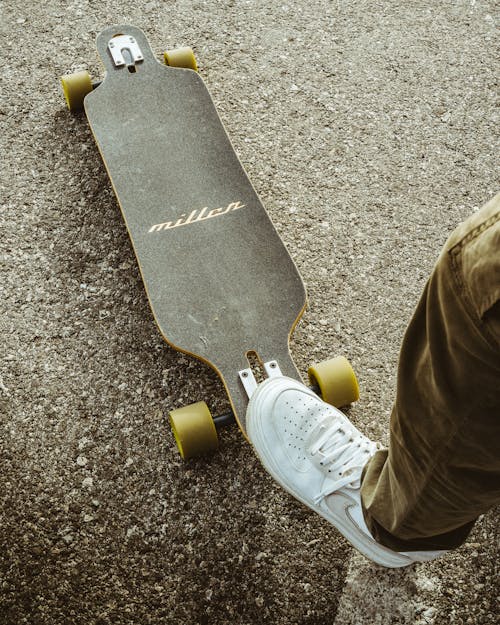 Free Foot on a Skateboard  Stock Photo