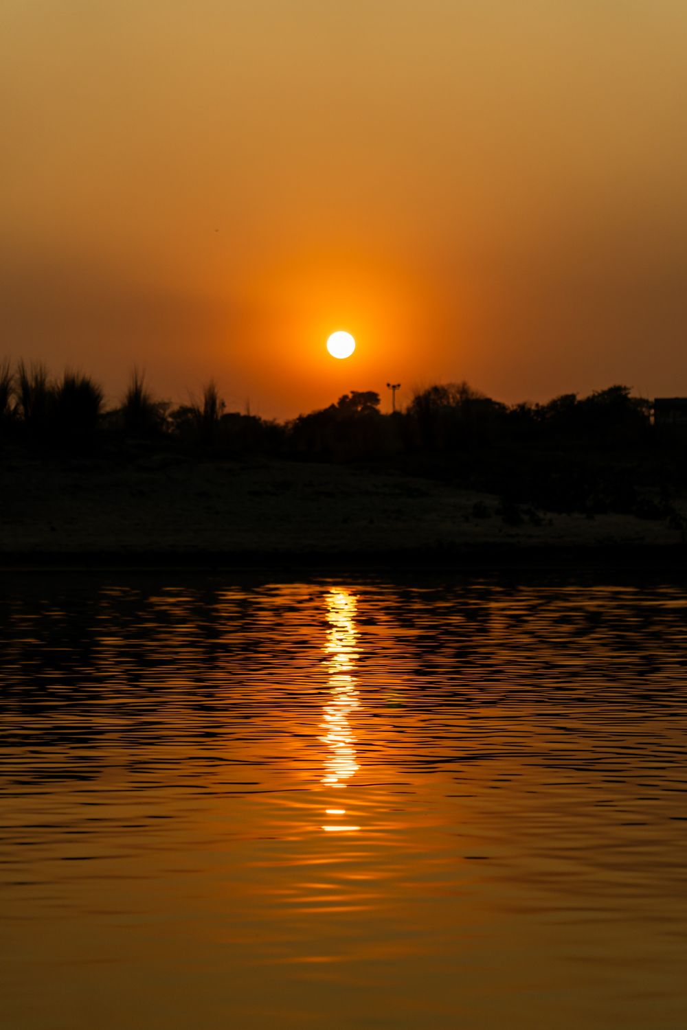 Sunset on the water