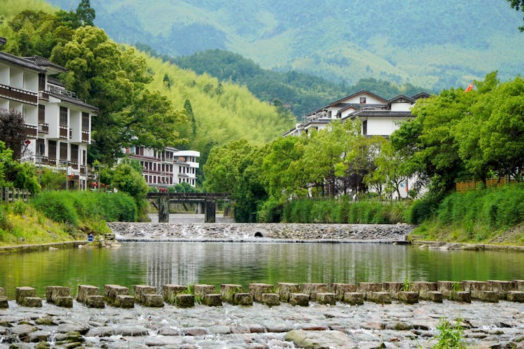 River In Village