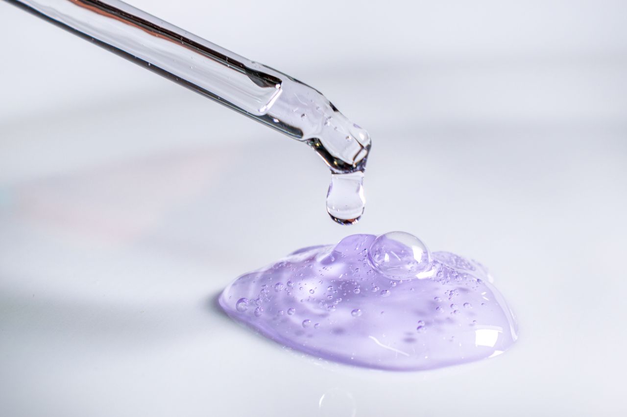 serum drop texture close-up macro