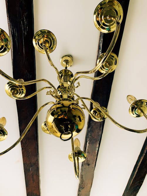 吊燈, 電燈, 黃銅 的 免費圖庫相片