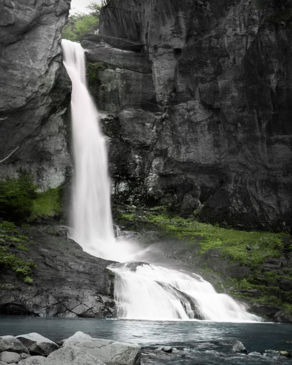Striking Rocky Waterfall · Free Stock Photo