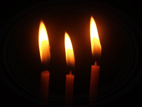 Free Lighted Candles Stock Photo